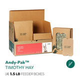 Andy by Anderson Hay Hay Natural Timothy Hay 1st Cutting Andy-Pak® Feeder Boxes