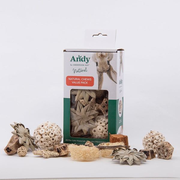 Andy by Anderson Hay Play Andy Natural Chews Value Pack